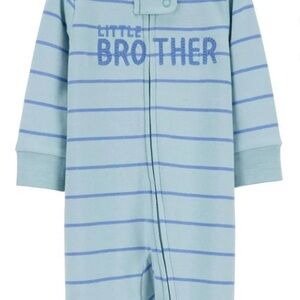 2 Little Brother Striped Blue One Piece